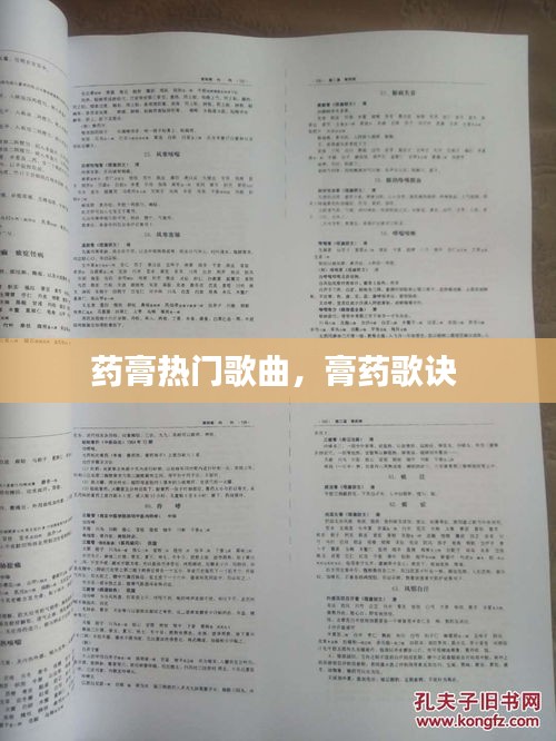 药膏热门歌曲，膏药歌诀 