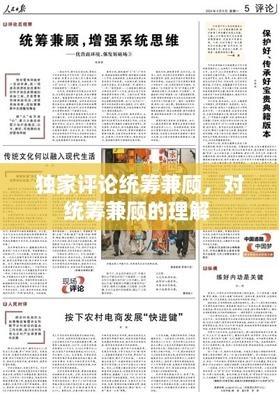 独家评论统筹兼顾，对统筹兼顾的理解 