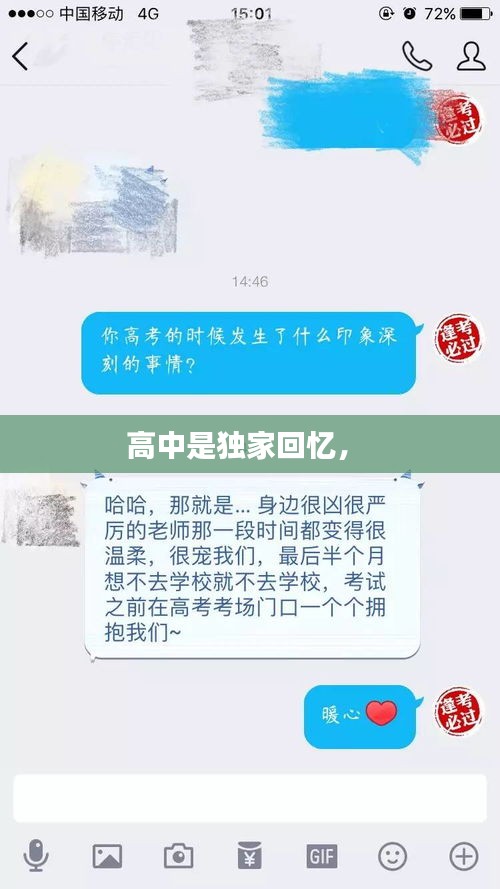 高中是独家回忆， 