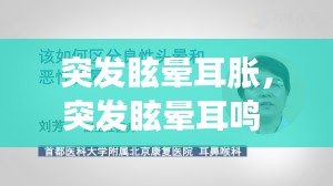 突发眩晕耳胀，突发眩晕耳鸣 