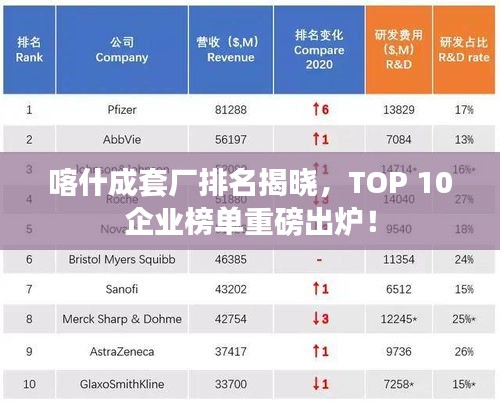 喀什成套厂排名揭晓，TOP 10企业榜单重磅出炉！
