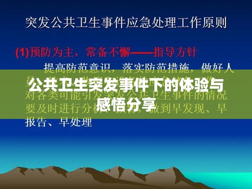 公共卫生突发事件下的体验与感悟分享