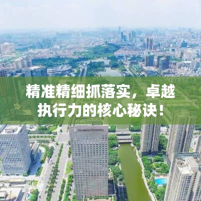 精准精细抓落实，卓越执行力的核心秘诀！