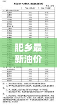 肥乡最新油价动态，今日油价表消息一览，钱包必备资讯！