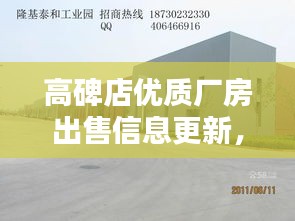 高碑店优质厂房出售信息更新，抢购在即！