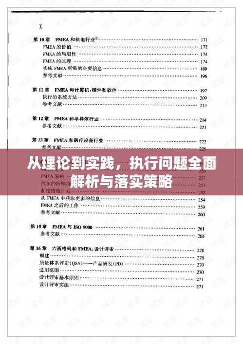 从理论到实践，执行问题全面解析与落实策略
