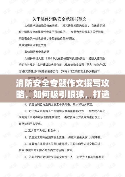 消防安全专题作文撰写攻略，如何吸引眼球，打造佳作！