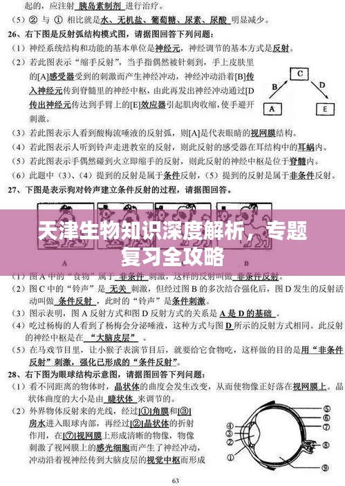 天津生物知识深度解析，专题复习全攻略