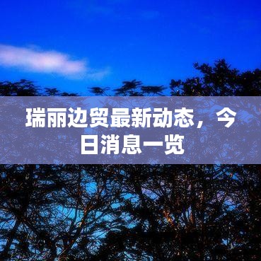 瑞丽边贸最新动态，今日消息一览