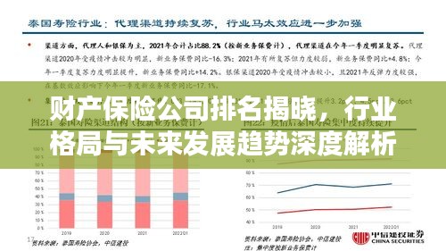 财产保险公司排名揭晓，行业格局与未来发展趋势深度解析