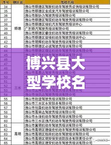 博兴县大型学校名单表最新更新与概述一览