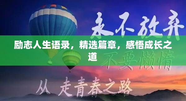 励志人生语录，精选篇章，感悟成长之道