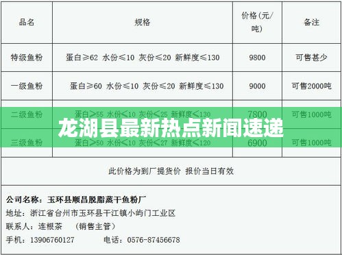 龙湖县最新热点新闻速递